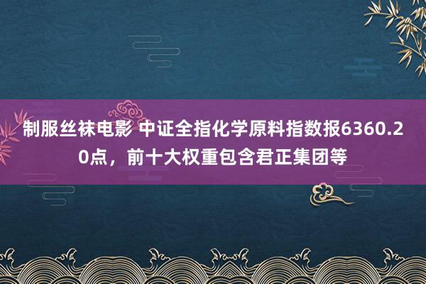 制服丝袜电影 中证全指化学原料指数报6360.20点，前十大权重包含君正集团等