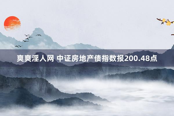 爽爽淫人网 中证房地产债指数报200.48点