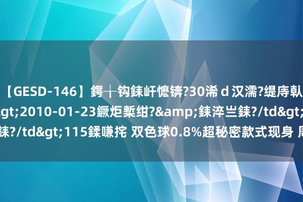 【GESD-146】鍔╁钩銇屽懡锛?30浠ｄ汉濡?缇庤倝銈傝笂銈?3浜?/a>2010-01-23鐝炬槧绀?&銇淬亗銇?/td>115鍒嗛挓 双色球0.8%超秘密款式现身 周日开奖还能出？