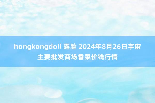 hongkongdoll 露脸 2024年8月26日宇宙主要批发商场香菜价钱行情