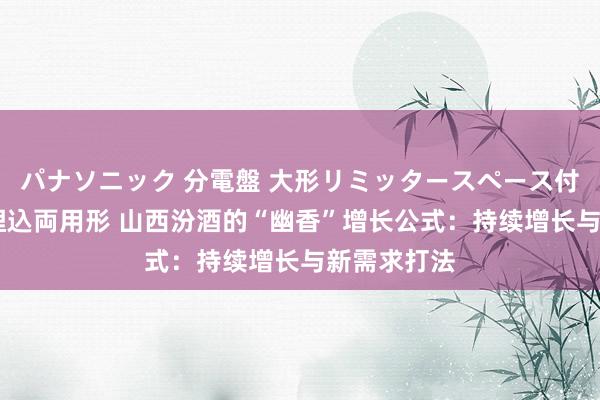 パナソニック 分電盤 大形リミッタースペース付 露出・半埋込両用形 山西汾酒的“幽香”增长公式：持续增长与新需求打法